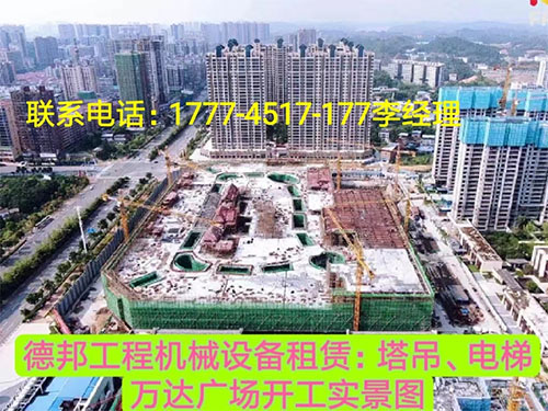 万达广场、岳麓青城一二三期   租赁塔吊、电梯实情